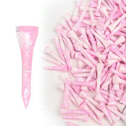Bộ 30 tee golf ngắn FINGER TEN bằng gỗ, sơn màu, giá trị tốt, kiểu dáng thời trang, độ hiển thị cao, phụ kiện golf bền bỉ cho mọi trình độ.