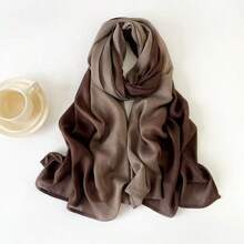 1pc Women's Fashion Ombre Gradient Scarf/Shawl, Suitable For Daily Wear - Multicolor - View 1