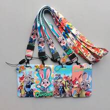 3/1pc  Cartoon Student Campus Meal Card Holder,  Lanyard ID Card Case, Badge Holder, Metro/Bus Pass Holder, Campus Card Holder, Kindergarten Card Holder, Back To School Student ID Card Holder [Lanyard+Clip], Card Holder Set + Lanyard, Campus Photo Frame, Student Stationery Meal Card, Bus Card - DWC Card Sleeve - View 1