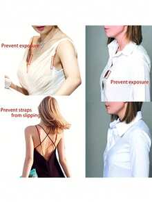 36pcs Double-Sided Adhesive Tape, Waterproof Transparent Tape, Camisole Fixation Stickers, Double-Sided Bra Tape, Dress Chest Protection Stickers, Prevent Wardrobe Malfunction, Suitable For Clothes, Body, Scarf, Makeup, All Fabrics And Skin Types, Unisex - Bagged - View 10