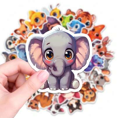 50 Adet Sevimli Çizgi Film Hayvan Çıkartması, Kedi, Kurbağa, Penguen, Tilki ve Daha Fazla Tasarımlı Kawaii Evcil Hayvan Çıkartmaları, Su Şişeleri, Dizüstü Bilgisayarlar, Kaykaylar, Defterler, Telefon Kılıfları, Scrapbooking İçin Su Geçirmez Vinil Çıkartmalar, Hayvanseverler, Gençler, Yetişkinler İçin Hediye, Parti Hediyeleri, Kendin Yap El Sanatları Malzemeleri, Günlük Eşyaları Kişiselleştirmek İçin Dekoratif Çıkartmalar, Scrapbook Malzemeleri, Kırtasiye, Komik Çıkartmalar, Kindle