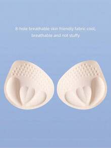 1 par de almohadillas de sujetador gruesas de 4 cm, insertos de sujetador removibles y lavables de talla pequeña para aumentar el grosor del busto, accesorios de sujetador y lencería - Albaricoque - Ver 3