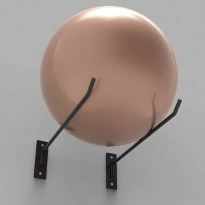 2 piezas de estantería de pared de hierro resistente, diseñada especialmente para almacenar diversos balones deportivos, como pelotas de yoga, balones de fútbol, baloncesto y voleibol - un organizador de almacenamiento estable de balones para gimnasios y estudios en el hogar