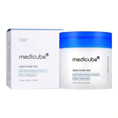  Medicube – discos limpiadores Cero para los  Poros 2.0 70 Piezas , La Compresa Cero de Poros 2.0 de Medicube es un conjunto de 70 paños faciales diseñados para limpiar profundamente los poros y reducir la apariencia de las imperfecciones. Estas compresas están formuladas con ingredientes que ayudan a eliminar el exceso de grasa, impurezas y puntos negros, promoviendo una piel más limpia, fresca y con un aspecto más suave.