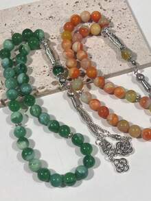 New Agate 33 Beads Prayer Bracelet, Essential For Ramadan In Islamic Religion - Multicolor - View 5