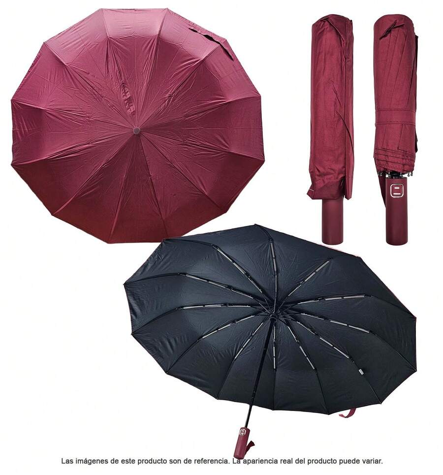 Umbrellas And Rain Hat Umbrellas - 酒紅色 - 查看 1