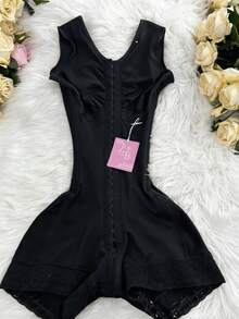 Faja Colombianas Moldeadoras Faja Body Shaper Tummy Control Shapewear For Women Post Surgery Compression Garment - 黑色 - 查看 1