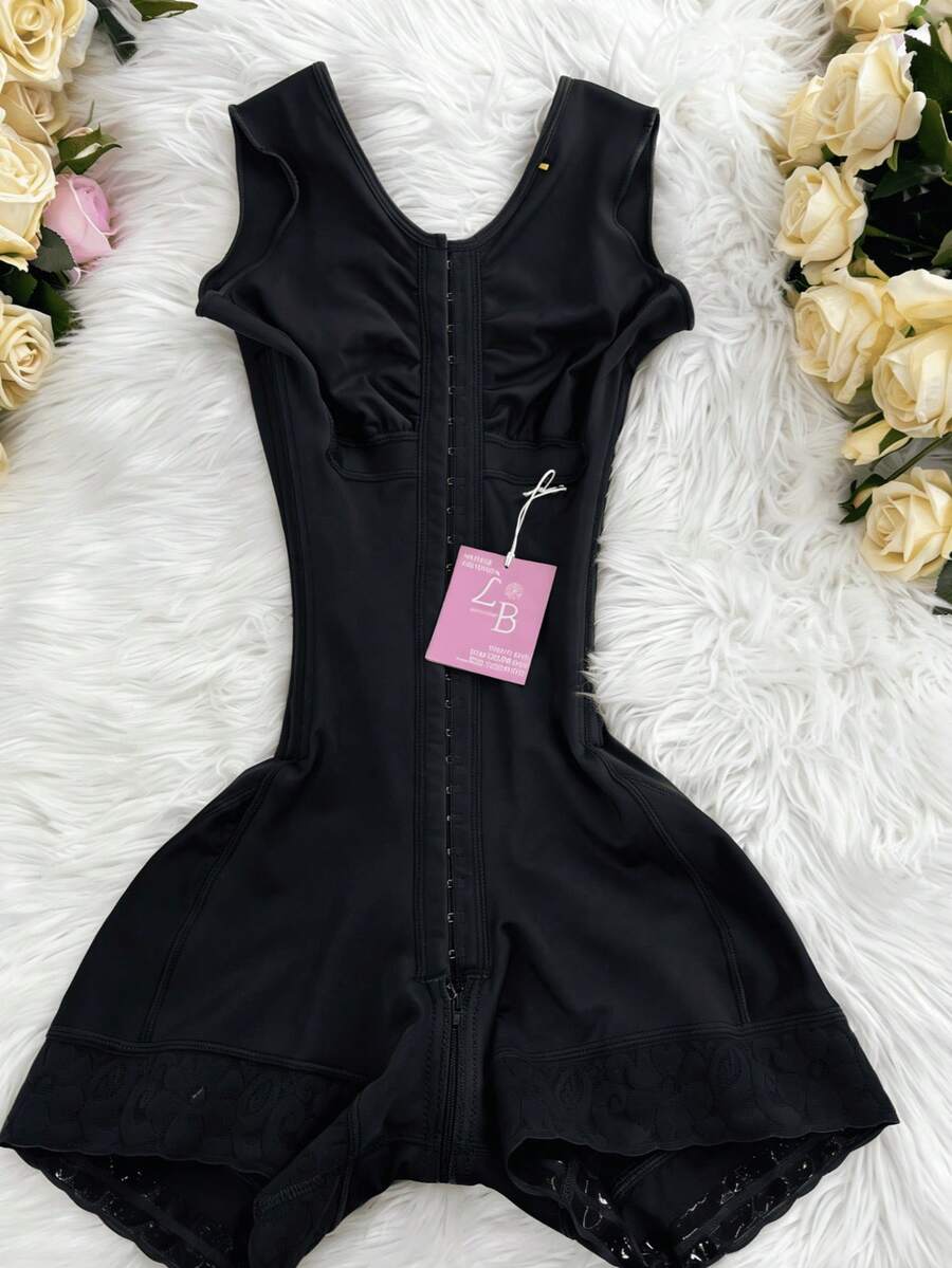 Faja Colombianas Moldeadoras Faja Body Shaper Tummy Control Shapewear For Women Post Surgery Compression Garment - 黑色 - 查看 1