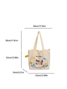 时尚百搭卡通可爱大容量轻便女士手提包休闲钱包 - 彩色 - 查看 9