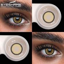 Eyeshare 1 Pair Soft ,Brown , 14.5mm Eye Makeup, Yearly Disposable - Brown - View 4