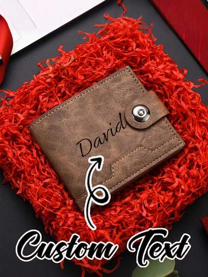 Personalizado Cuero Regalo para Papá Cumpleaños Hijo Aniversario Día del Padre Acción de Gracias - Regalo de Cumpleaños Elegante para Hombres Cartera Mini Cartera Monedero Cartera Hombre Cartera Pequeña de Cuero, Multifuncional, Versátil, Gran Capacidad, Ligero, Funcional, Práctico, Todo Propósito, Plegable, Colorido, Lindo, Adorable, Contratado, Divertido, Kawaii, Y2k, Minimalista, Commuting, Casual de Negocios, Básicos, Personalizado, Único, Personalizado, Regalos Ideales para Él, Regalos Ideales para Ella, Ella, Novio, Novia, Familia, Amigos, Para Ann