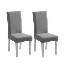 1/2/4/6pcs Stretch Jacquard Chair Covers, Removable & Washable, Suitable For Home, Restaurant, Party - one-size - View 28