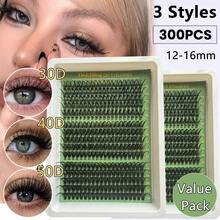 Fluffy Lash Clusters 60D+80D+100D/60D+80D+100D+120D/40D+60D+80D/80D/200D Individual Eyelash Thick Cluster Eyelash Extensions D Curl Lashes Clusters 508Pcs/256Pcs/295Pcs/300Pcs/320Pcs/280Pcs/168Pcs/60Pcs Individual Lashes 9-18MM Wispy Cluster Lashes Random Delivery - 60D+80D+100D - Xem 2