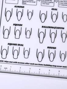 Thảm tập làm móng đa năng trong suốt, chống thấm nước, bằng silicon mềm, có thể tái sử dụng, thảm gấp gọn phù hợp cho việc luyện tập làm móng, sơn móng tay, tiệm nail và tự làm tại nhà. - Đen và trắng - Xem 6