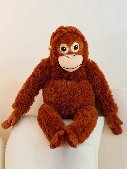 趣味猩猩猴玩偶 | 设计独特，触感光滑，猴子毛绒玩具，创意礼物，适合儿童生日派对、家居装饰、女孩房间装饰、游戏收藏