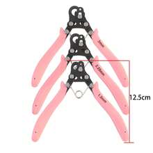 suli 专业1.5/2.25/3mm线材卷绕钳，珠宝制作工具，适用于线材缠绕、弯曲、戒指成型，圆嘴C型钳 - 粉紅色 - 查看 5
