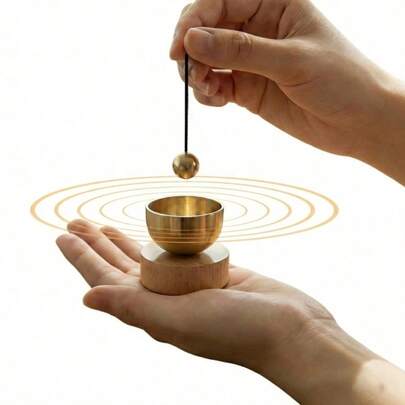 Set de cuencos cantores mini - Cuenco cantor de meditación, sonido claro y melodioso, adecuado para yoga, meditación, relajación, práctica de atención plena, sanación de chakras, autorregulación, regalo espiritual único, decoración elegante, compacto y portátil, sonidos curativos