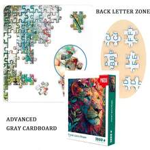1000pcs Unique Wooden Jigsaw Puzzles - Lion, Luxurious Animal Shaped Wood Puzzle, Beautiful Package, Best Gift For Adults - Multicolor - View 6
