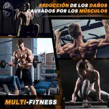 pilates equipmentCalleras de Cuero para Gimna Guantes para Pesas con Muñequeras Gym Ajustables Muñequera Gym para Entrenamiento Levantamiento - negro - Ver 5