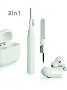 7-in-1 elektronisches Reinigungsset mit Bürste - multifunktionaler 3-in-1/2-in-1/20-in-1 Reinigungsstift für AirPods Pro, Tastatur, Laptop, Handy und Computerbildschirm - blau/rosa/weiß - Verschiedenfarbig - Übersicht 11