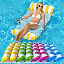 1pc Adult Hammock-Style Pool Float, 4-In-1 Multifunctional Inflatable Pool Floating Mat, PVC Water Hammock Leisure Float - Multicolor - View 4