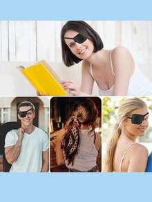1 chiếc mặt nạ che mắt một mắt màu đen, thiết kế 3D ôm sát không gây áp lực, phù hợp với đường viền mắt, độ co giãn có thể điều chỉnh, phù hợp cho người lớn, có thể giặt, dùng được cho người bị nhược thị, đeo thoải mái, dây đeo đàn hồi, thiết kế tối giản. - Nhiều màu - Xem 4