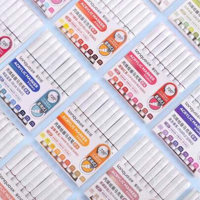 Bộ bút dạ acrylic gốc cồn Languo 9/96/126/192/207/240/288 màu, khô nhanh và chống phai màu, thích hợp cho vẽ tranh, minh họa, thủ công mỹ nghệ, sách tô màu và các dự án DIY khác trên giấy, vải, gỗ, đá, nhựa, thủy tinh, gốm sứ, bí ngô, kim loại, v.v. Lý tưởng làm quà tặng lễ Phục sinh, Lễ Tạ ơn, Halloween, Giáng sinh.