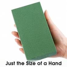 6pcs Green Plant Dry & Wet Floral Foam Blocks, Suitable For Flowers & Artificial Flowers Decoration, Wedding, Home, Gardening (Size: 5.5" L X 3.1" W X 1.6" H) - Green - View 5