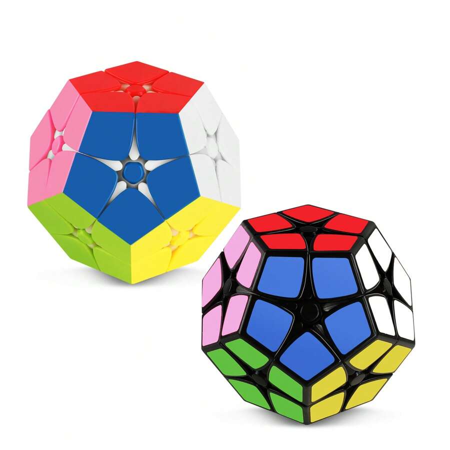 SENGSO Megaminx 2x2魔方，12面无贴纸益智玩具，教育玩具，竞赛魔方 - 彩色 - 查看 1
