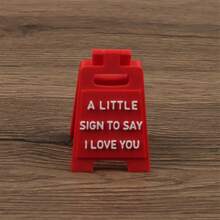 告白牌，浪漫桌面留言卡，表达爱意，情侣时尚桌面礼物 - 1PC - 查看 6