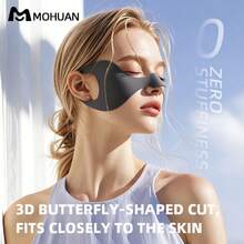 mohuan Women's Ice Silk Breathable UV Protection Face Mask With Ear Loops, New Summer Outdoor Golf Cycling Anti-UV Butterfly Pattern Riding Travel Sun Shield - Multicolor - View 2