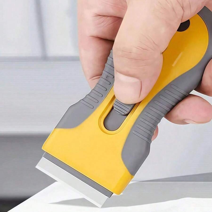 1pc Two Tone Cleaning Scraper,Suitable Kitchen,Bathroom,Home,Household Supplies - A - Xem 1