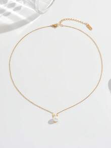 1件时尚创意珍珠兔子项链，优雅百搭的高端颈链，适合女士宴会、派对、节日和日常佩戴 - 項鍊 - 查看 6