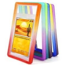 6x Gradient Graded Card Slab Protective Sleeve For 35Pt -P-S-A, Hard Bumper Guard For Sports Star Basketball Football Baseball Rating Cards, Decorative Display Frame, Perfect Fit, Multicolor Choose, New Material, Trading Card Slab Holder - A - 查看 7
