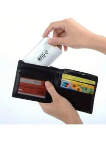 10/1 pieza Titular de tarjeta con bloqueo RFID, funda de tarjeta de identificación plateada, protección de aluminio de alta calidad con blindaje RFID, material de blindaje ligero y protector, fácil extracción de tarjetas. Adecuado para tarjetas de identificación, tarjetas bancarias, tarjetas de crédito, etc. - Multicolor - Ver 5
