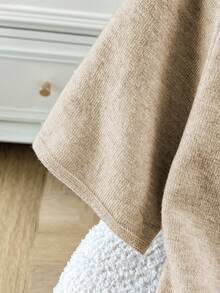Áo khoác cardigan dệt kim tay ngắn ôm dáng dành cho nữ, màu trơn, thiết kế cúc kim loại, áo len dệt kim mùa xuân/hè giản dị, kiểu dáng thanh lịch đa năng. - Màu Khaki - Xem 7