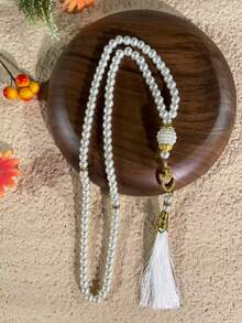 12pcs Bow Gift Bags & 99pcs Pearl Bracelet, Excellent Ramadan Prayer Beads For Ramadan - Multicolor - View 3