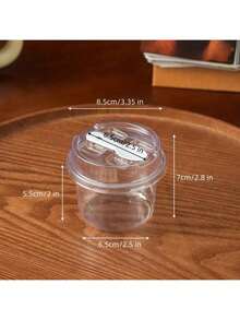 100/50/10/1pc Reusable Yogurt, Pudding, Oatmeal Cups With Lids And Spoons, Shatterproof Pudding Cups, 2 Sizes Dessert Cups Assorted + Decorative Stickers, Transparent Cream Cake Packaging Boxes, Suitable For Dessert Packaging, Refrigeration, Display, Outdoor Picnic And Travel (Sticker Style Random) - View 3