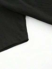 Women's Shirt 2026Y2K, Cool, Outdoor Sports, Modern Street Style, Oversize Washed 230g Fashionable Pure Cotton Vintage Washed Women's T-Shirt, Minimal - 黑色 - 查看 3