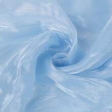 1件水波纹雪纺面料，柔软垂坠网纱面料，适用于婚纱DIY缝纫 - 多色 - 查看 8