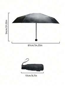 5-Fold Portable Mini Folding Umbrella, Windproof, Rainproof, UV Protection, Compact Parasol Suitable For School, Office, Home, Travel - Multicolor - View 10