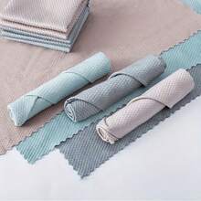 5/10/20pcs Ultra-Fine Microfiber Cleaning Cloths • Window Cleaning Cloths • Magic Cleaning Cloths • Fish Scale Towels • Lint-Free Cloths • Suitable For Glass, Kitchen, Countertops, Mirrors, Dishes, Drying Cloths, Cars • Glass Polishing Cloths - 混色5條 - 查看 9