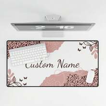 1PC Personalized Bohemian Large Mouse Pad With Stitched Edges, Custom Rectangle Gaming Mousepad Gift For Friend Girlfriend Boyfriend, Perfect Gift For Birthday, Anniversary, Valentine's Day, 2026 Back-To-School Season - 23.6" X 13.8" - 01 - View 2