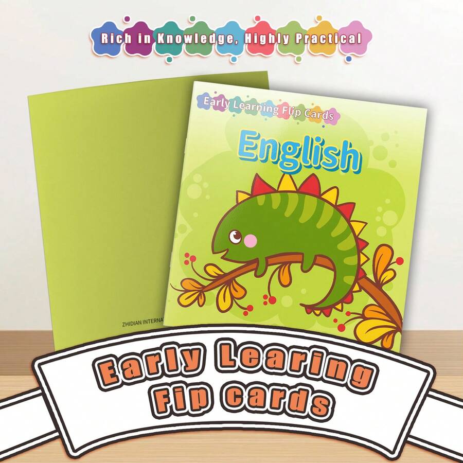 English Vocabulary Learning Big Cards | Bilingual Study | Interactive Exploration | Holiday Gift - Large Card Book - View 1