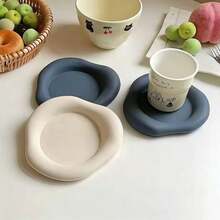 1个云朵杯垫 - 柔软硅胶垫，适用于咖啡杯 - 可手洗 - 彩色 - 查看 8