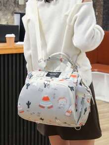 尿布背包 - 必备婴儿旅行手提包 - 多功能防水尿布包，旅行必备婴儿包，大容量尿布包，尿布收纳袋，男女通用，婴儿包 - 灰色 - 查看 7