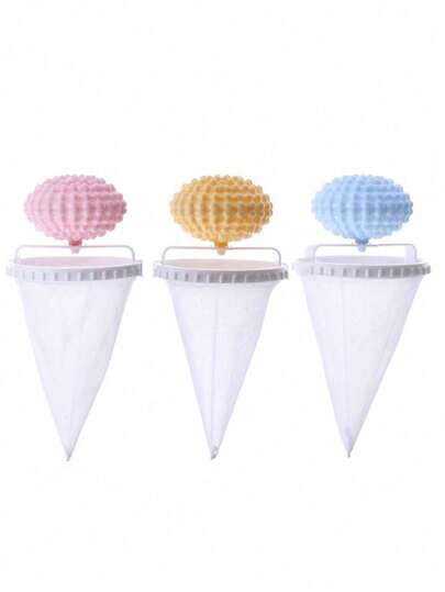 3pcs/Set Reusable Washing Machine Cleaning Balls, Prevent Pilling, Collect Pet Hair, Filters Lint (Random Color)