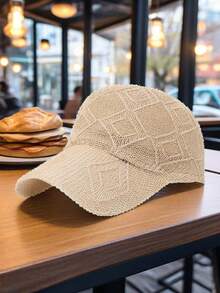 亮片弯檐帽，女士百搭休闲遮阳帽，手动调节尺寸，适合成人及10岁以上儿童，适合景区、户外露营、钓鱼等场合。 - 黑色 - 查看 3