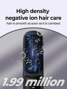 PinkSings Cordless Straightening Brush With LCD Display, Adjustable Temperature, Portable Mini Hair Straightener, Travel Essential, Negative Ion Hot Brush, Women's Styling Hair Tool, Anti-Scald, Ceramic Coating - White - View 6