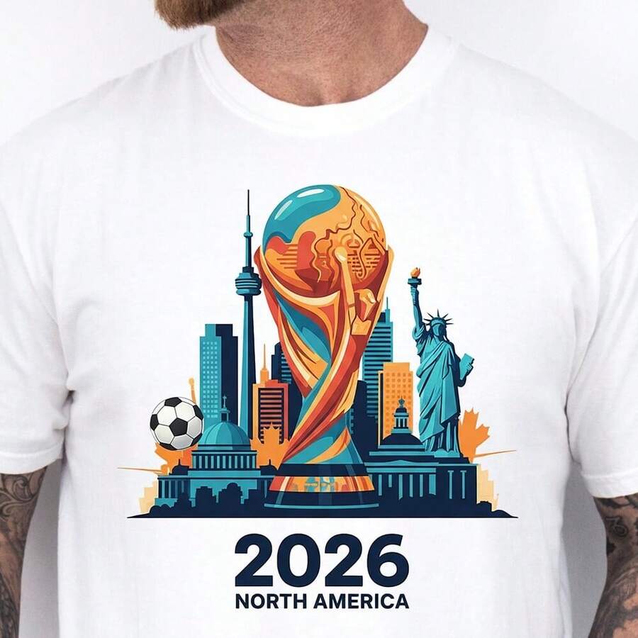 ComfortColors World Cup 2026 T-Shirt - White - View 1
